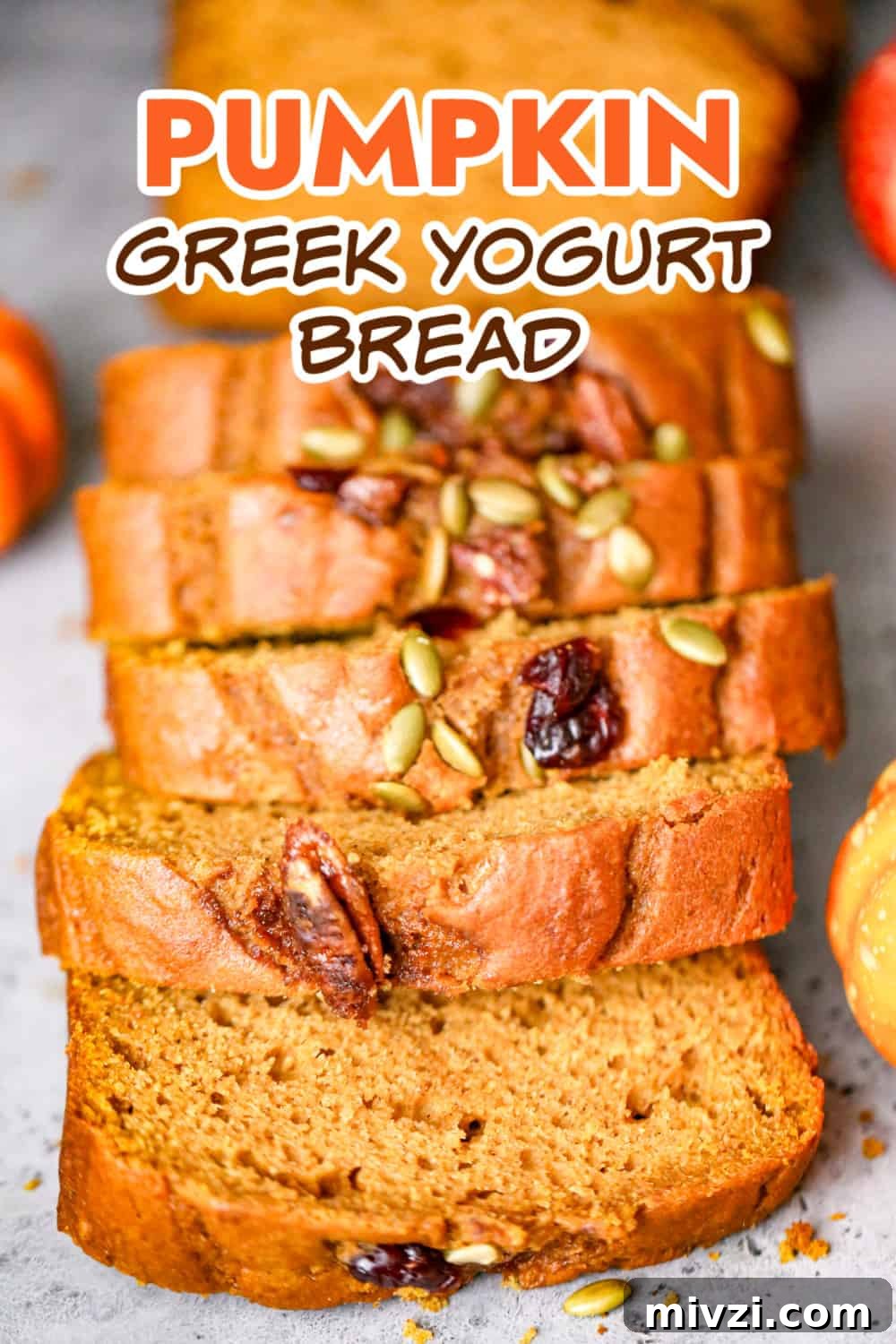 Pumpkin Greek Yogurt Bread