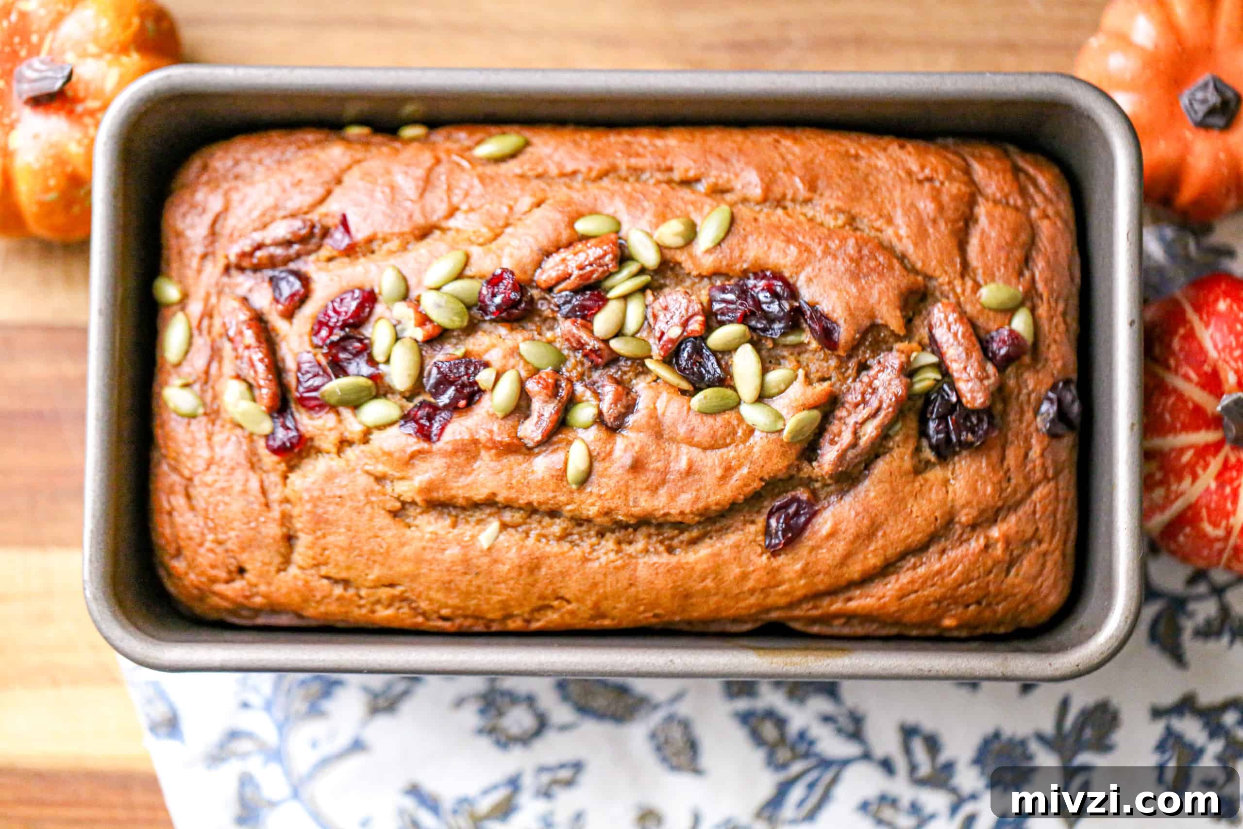 healthy Pumpkin Greek Yogurt Bread fall recipe 