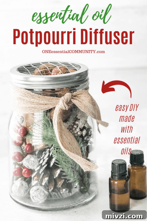 Christmas Potpourri Diffuser Ideas for Festive Home Fragrance 10 title image for essential oil potpourri diffuser