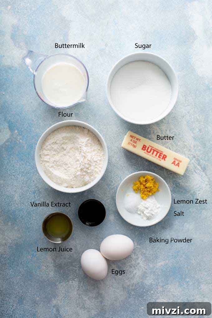 Tangy Lemon Loaf with Zesty Lemon Glaze 5 ingredients to make lemon loaf cake