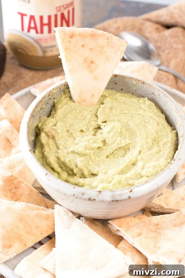 Creamy Avocado Tahini Dip Recipe for Dips & Spreads 3 Avocado Tahini Dip | cakenknife.com
