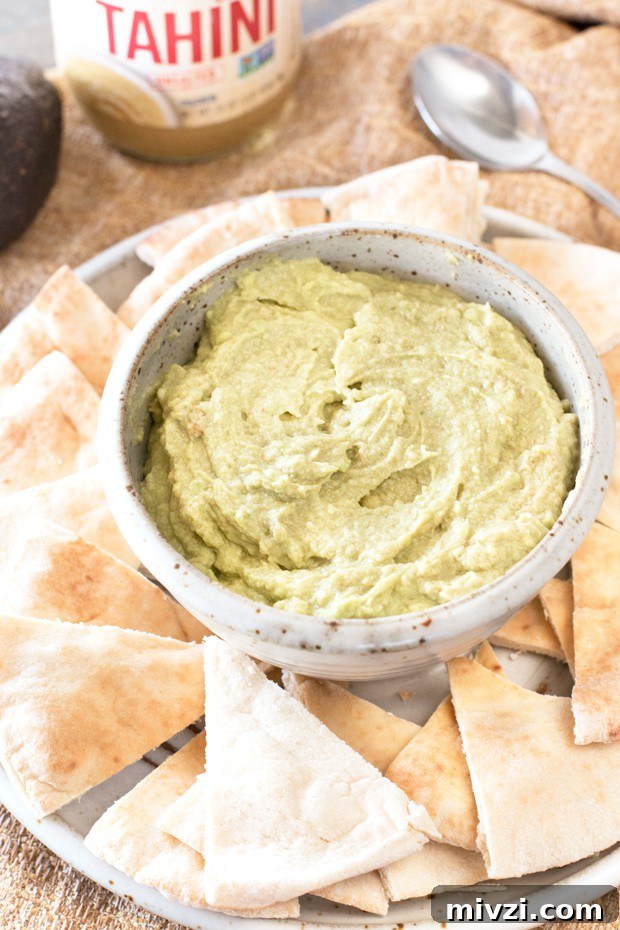 Creamy Avocado Tahini Dip Recipe for Dips & Spreads 5 Avocado Tahini Dip | cakenknife.com