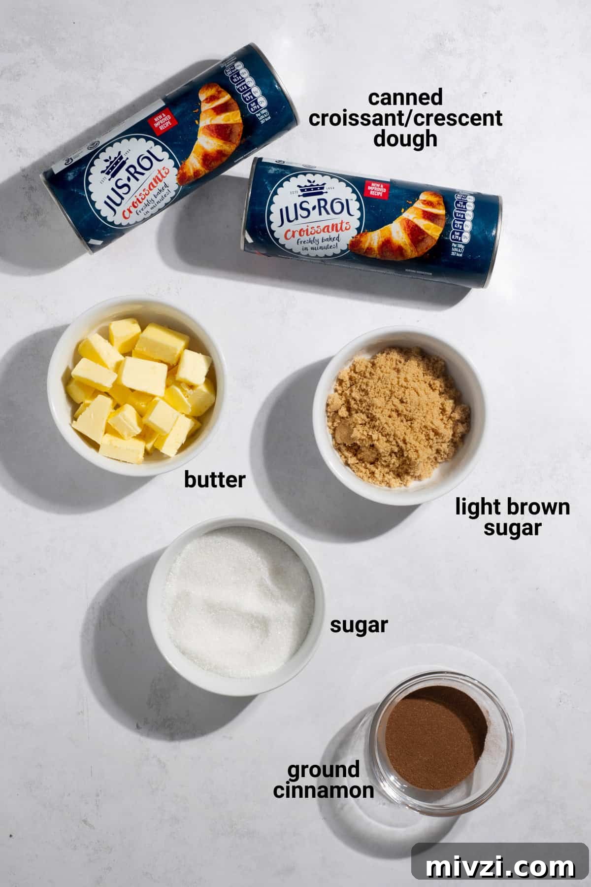 Canned Crescent Dough Cruffins Recipe: Flaky Homemade Pastry in Minutes 3 Cruffins ingredients.
