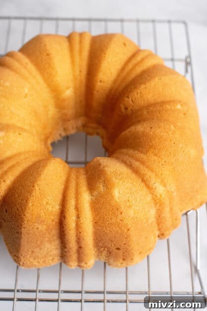 Bundt pound cake.