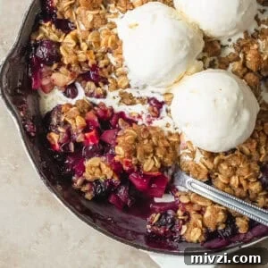 Apple Blueberry Crisp Recipe with Oat Topping 9 img 25810 8