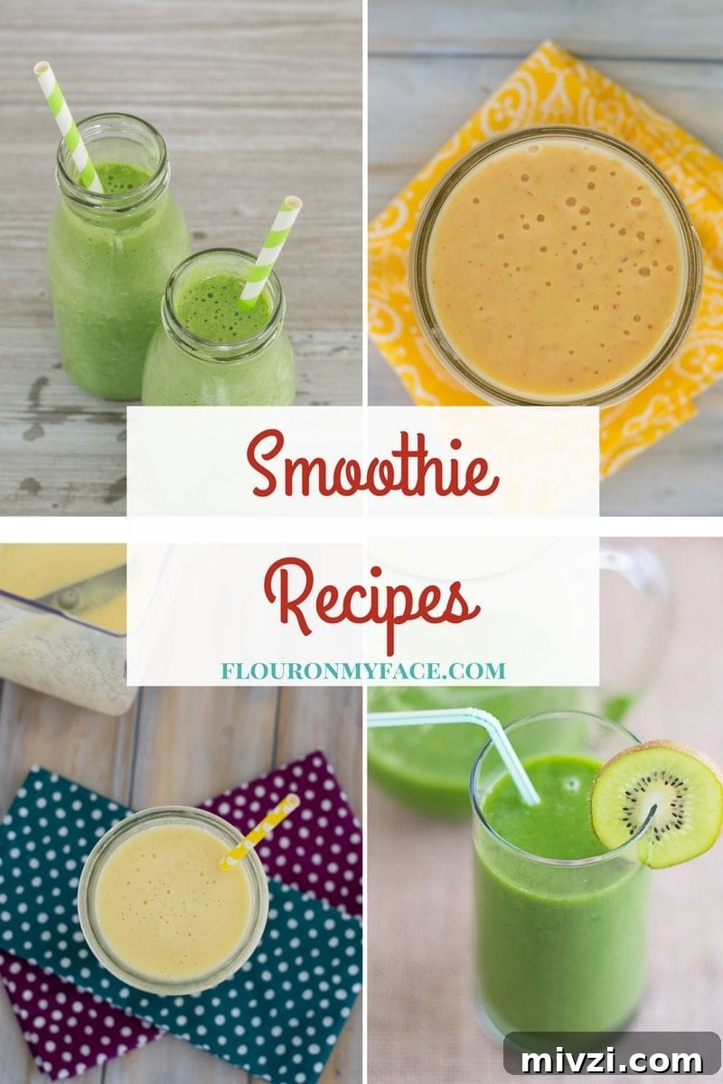 smoothie Recipe page via flouronmyface.com