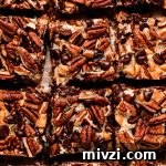 Cut up Hello Dolly Bars.