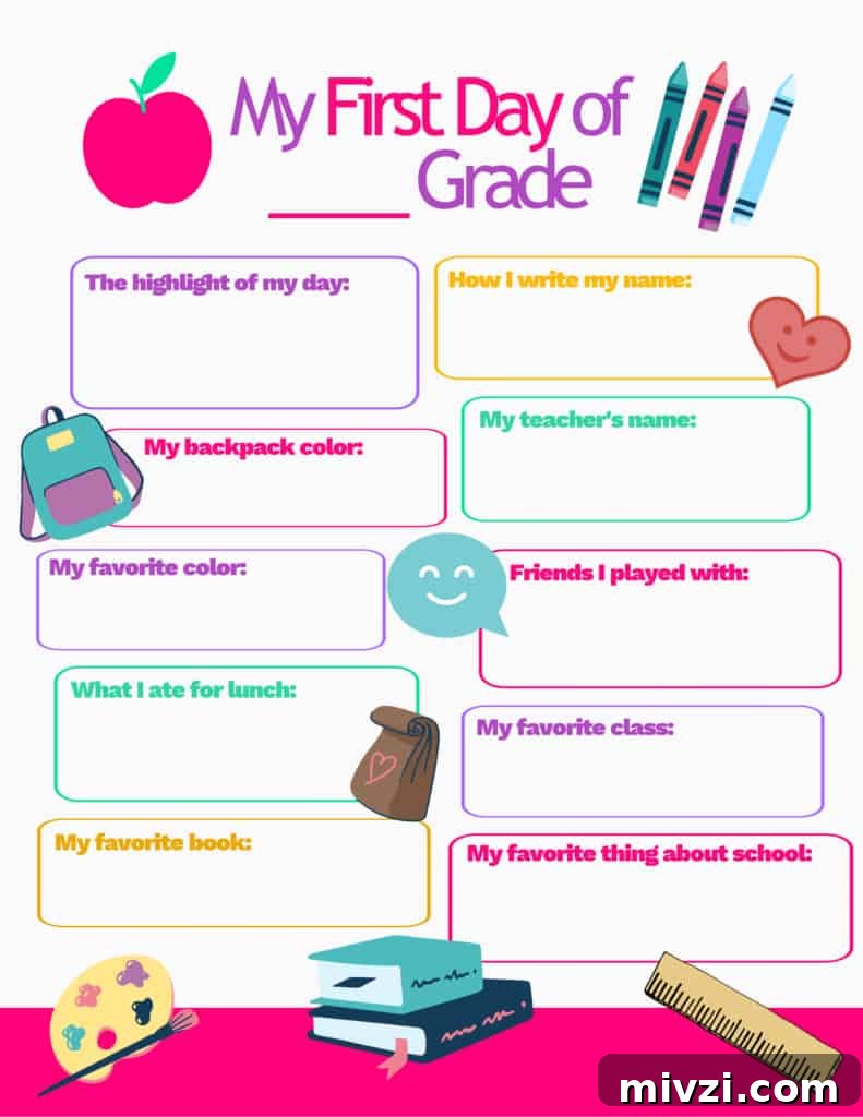 My First Day questionnaire