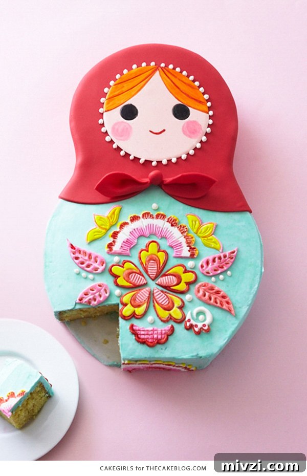 How to make a Russian nesting doll cake | by Cakegirls for TheCakeBlog.com