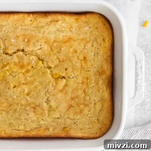 Cheesy Gluten-Free Corn Casserole Recipe for Every Occasion 12 Corn casserole in a baking dish