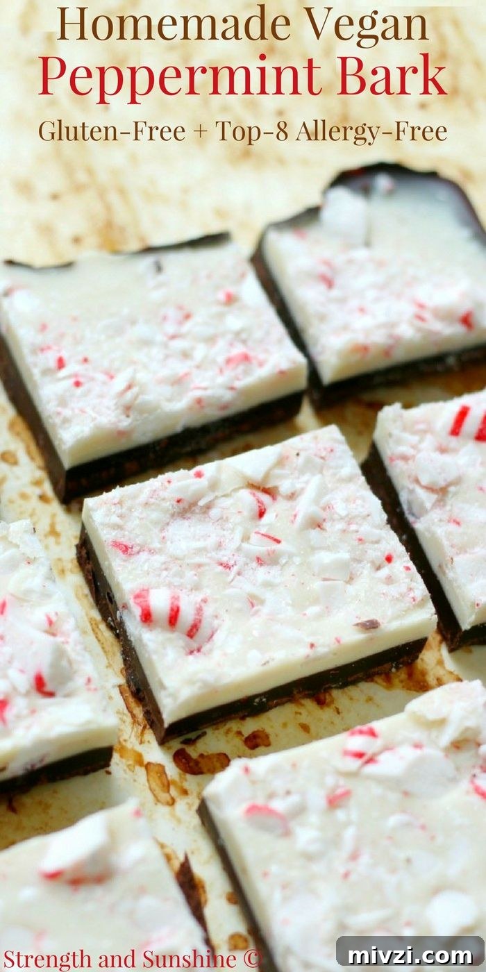 vegan peppermint bark