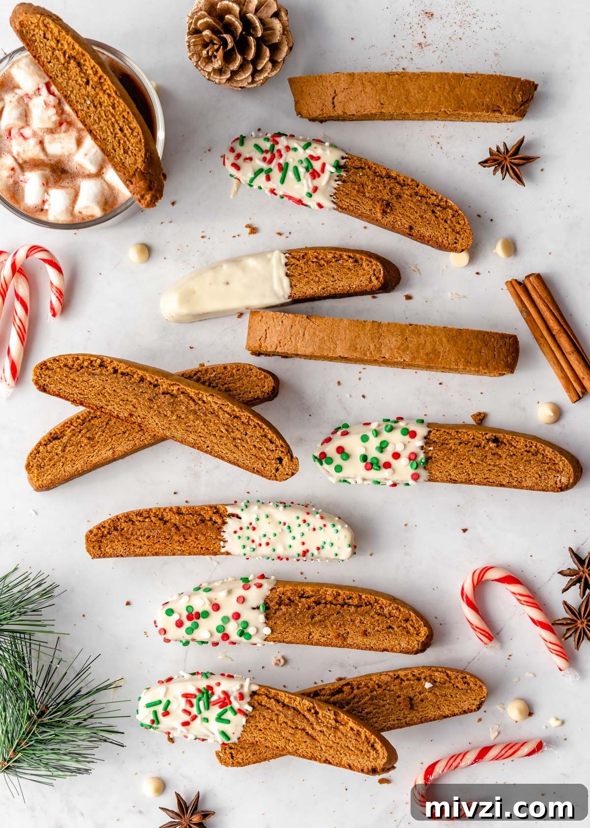 gingerbread biscotti