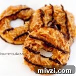 Tropical Pacific Cookies (aka homemade Girl Scout Samoas)