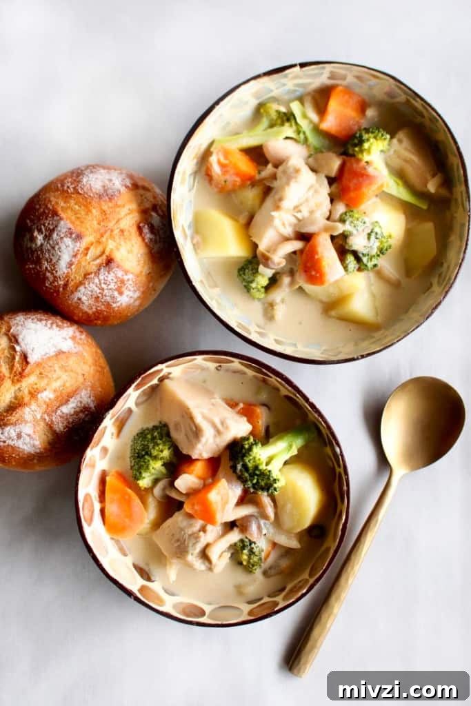 Vegan Japanese Cream Stew with Jackfruit: Creamy Plant-Based Recipe 3 Vegan Japanese cream stew makes a nourishing, creamy bowl full of vegetables and jackfruit.