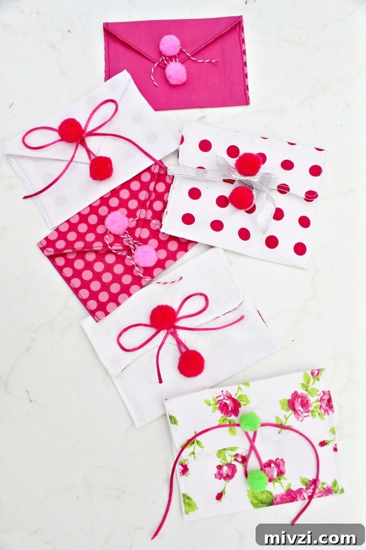 Stunning Fabric Valentine’s Day Envelopes: DIY Sewing Tutorial 3 DIY envelope