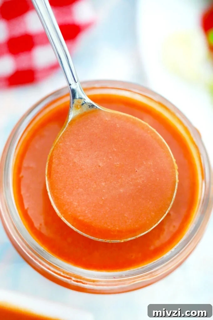 Homemade Catalina Salad Dressing in 5 Minutes 2 A smooth and creamy spoonful of Catalina dressing.