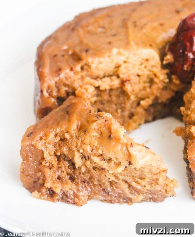 Jujube Date Sticky Rice Cake (Instant Pot) - traditional Chinese New Year sticky rice cake made with jujube date jam