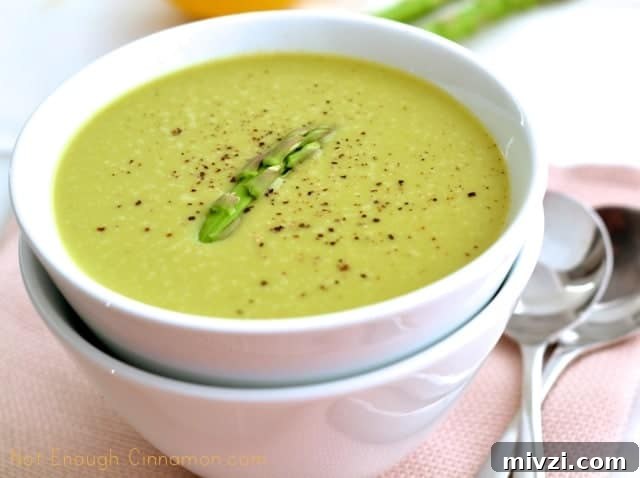 Light Asparagus Cream Soup Recipe – Low-Calorie & Luscious 3 Skinny Cream of Asparagus Soup