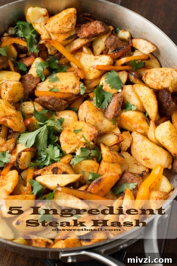 Grilled Flank Steak with Tangy Balsamic Marinade 3 this steak hash is one of our favorites for a quick 5ingredient dinner! #getsmart ohsweetbasil_edited-1