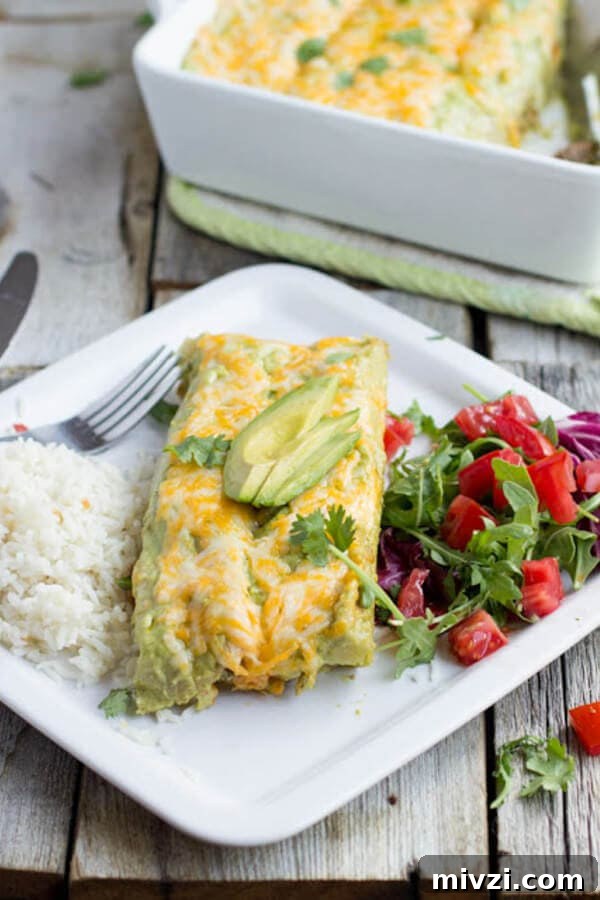 Grilled Flank Steak with Tangy Balsamic Marinade 5 Carne asada enchiladas with the best avocado crema enchilada sauce ever.