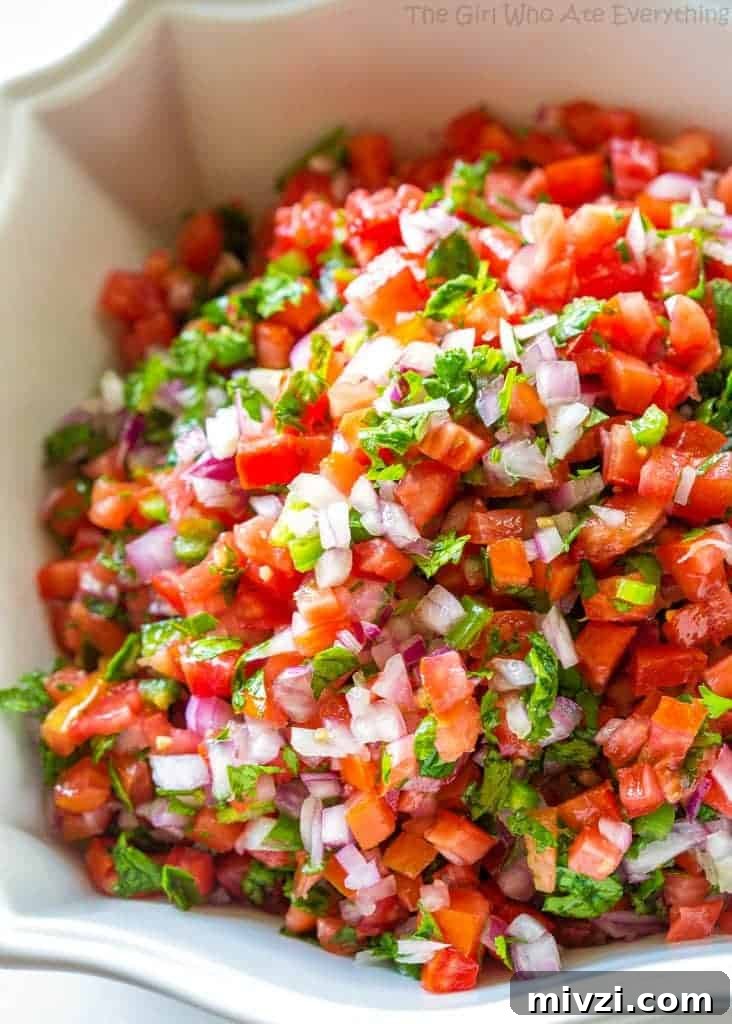Authentic Pico de Gallo Recipe: Fresh Tomato Salsa for Any Meal 2 Pico De Gallo - Fresh tomato, cilantro, onion, and jalapeno make the best salsa ever.