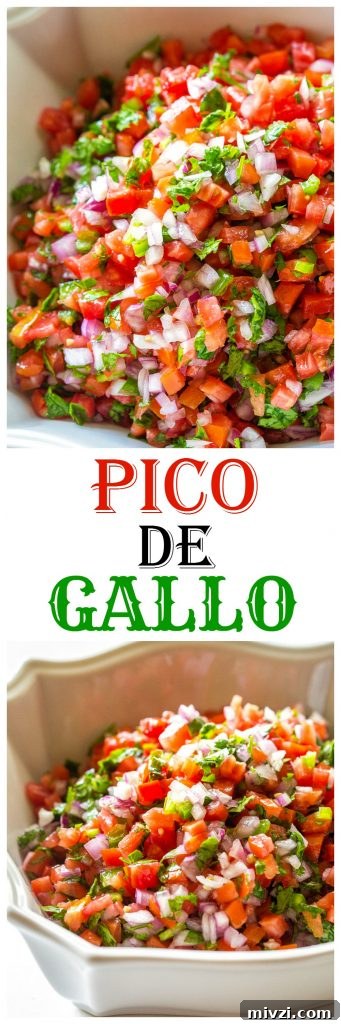 Authentic Pico de Gallo Recipe: Fresh Tomato Salsa for Any Meal 7 Pico De Gallo - Fresh tomato, cilantro, onion, and jalapeno make the best salsa ever.