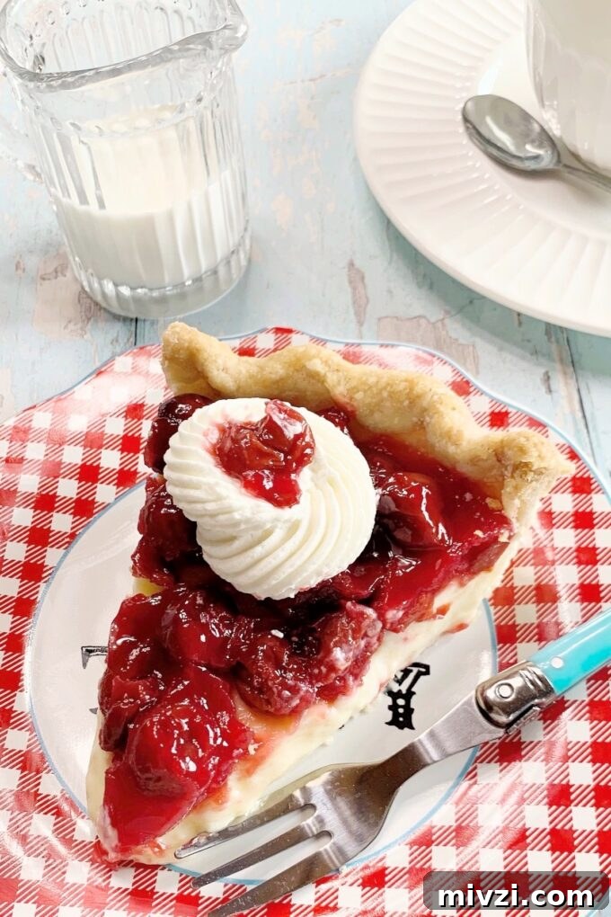 Cherry Vanilla Cream Pie Recipe — Silky No-Bake Dessert 5 img 44714 4