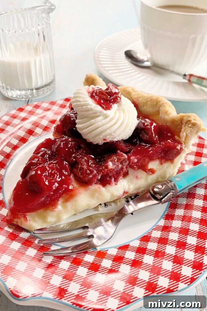 Cherry Vanilla Cream Pie Recipe — Silky No-Bake Dessert 7 img 44714 6