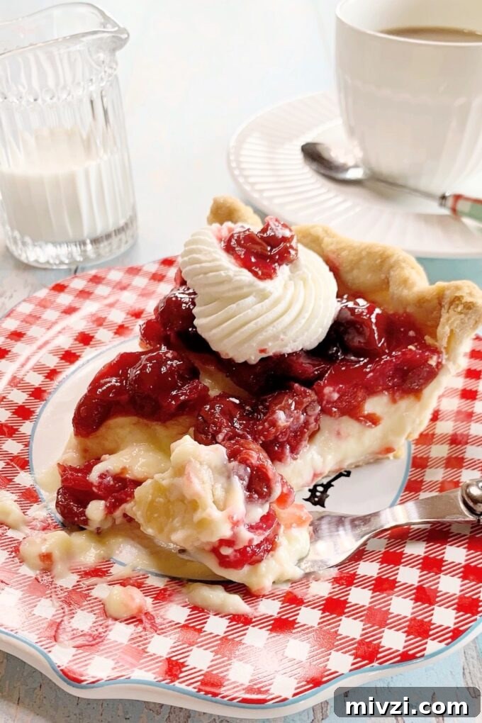 Cherry Vanilla Cream Pie Recipe — Silky No-Bake Dessert 8 img 44714 7