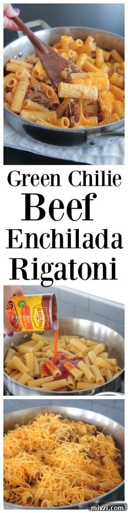 Green Chilie Beef Enchilada Rigatoni