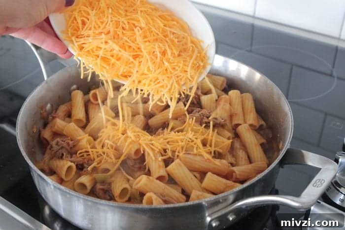 Green Chilie Beef Enchilada Rigatoni