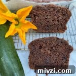 zucchini loaf slice