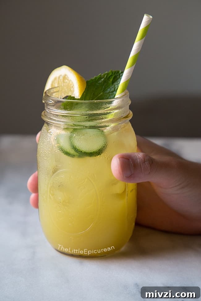 Cucumber Mint Lemonade | The Little Epicurean