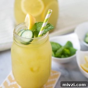 Cucumber Mint Lemonade |The Little Epicurean