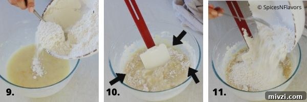Moist Vegan Banana Bread Recipe with Simple Ingredients 6 combining wet and dry ingredients