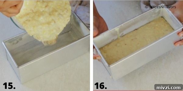 Moist Vegan Banana Bread Recipe with Simple Ingredients 8 transfer the batter to pan and bake