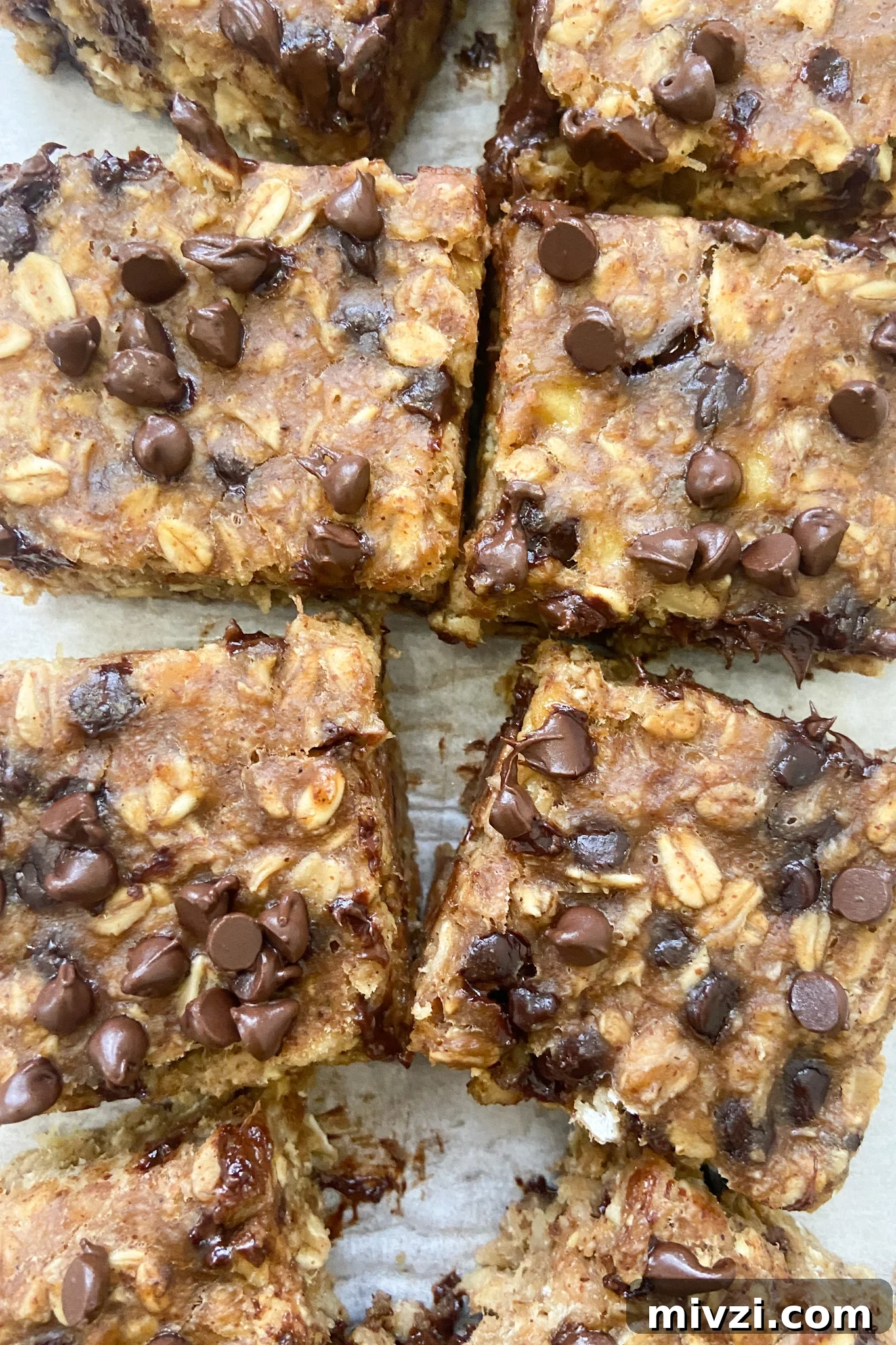 Banana Peanut Butter Protein Bars: No-Bake Snack Recipe 5 Peanut butter banana bars cut into squares
