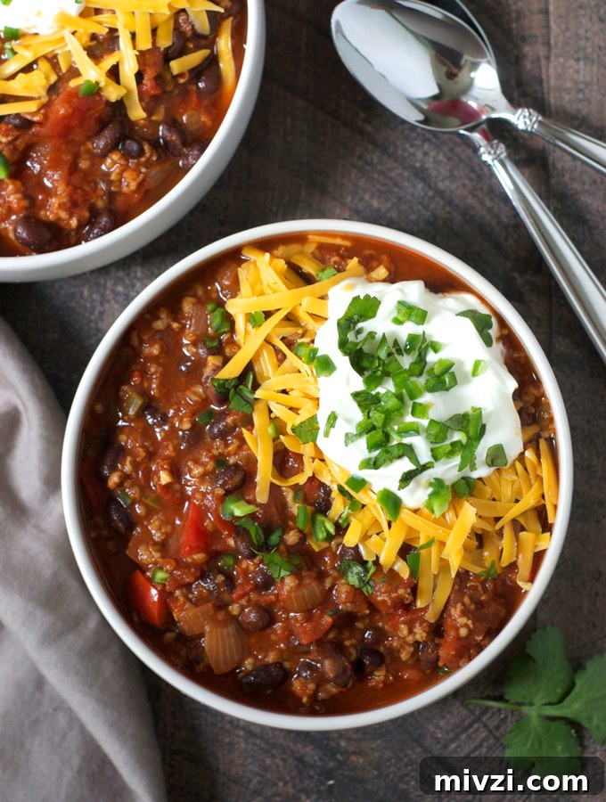 Hearty Vegetarian Bulgur Chili Recipe for Meatless Meals 2 Vegetarian Bulgur Chili