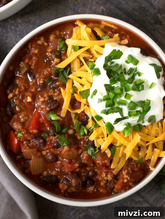 Hearty Vegetarian Bulgur Chili Recipe for Meatless Meals 4 Vegetarian Bulgur Chili