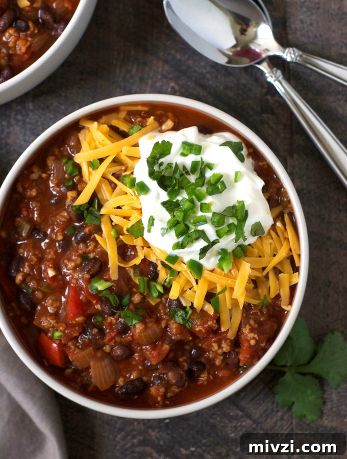 Hearty Vegetarian Bulgur Chili Recipe for Meatless Meals 5 Vegetarian Bulgur Chili