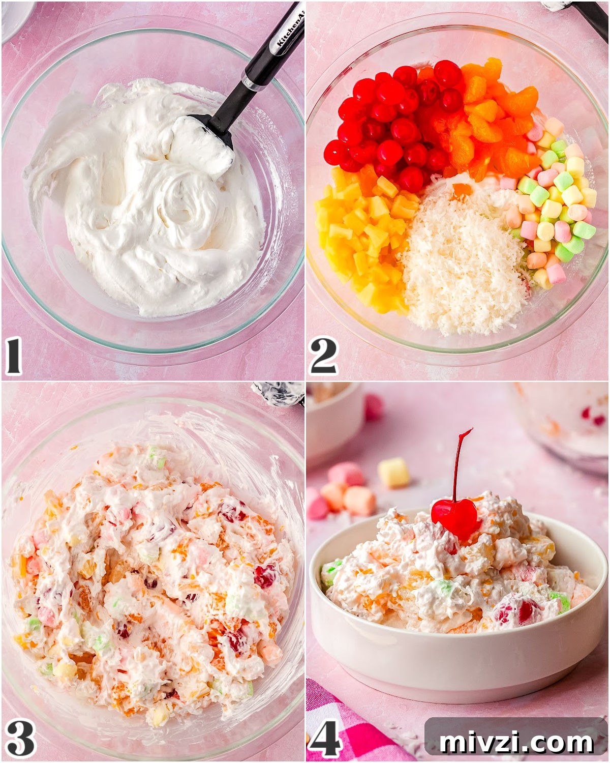 A picture collage showing how to make this recipe.