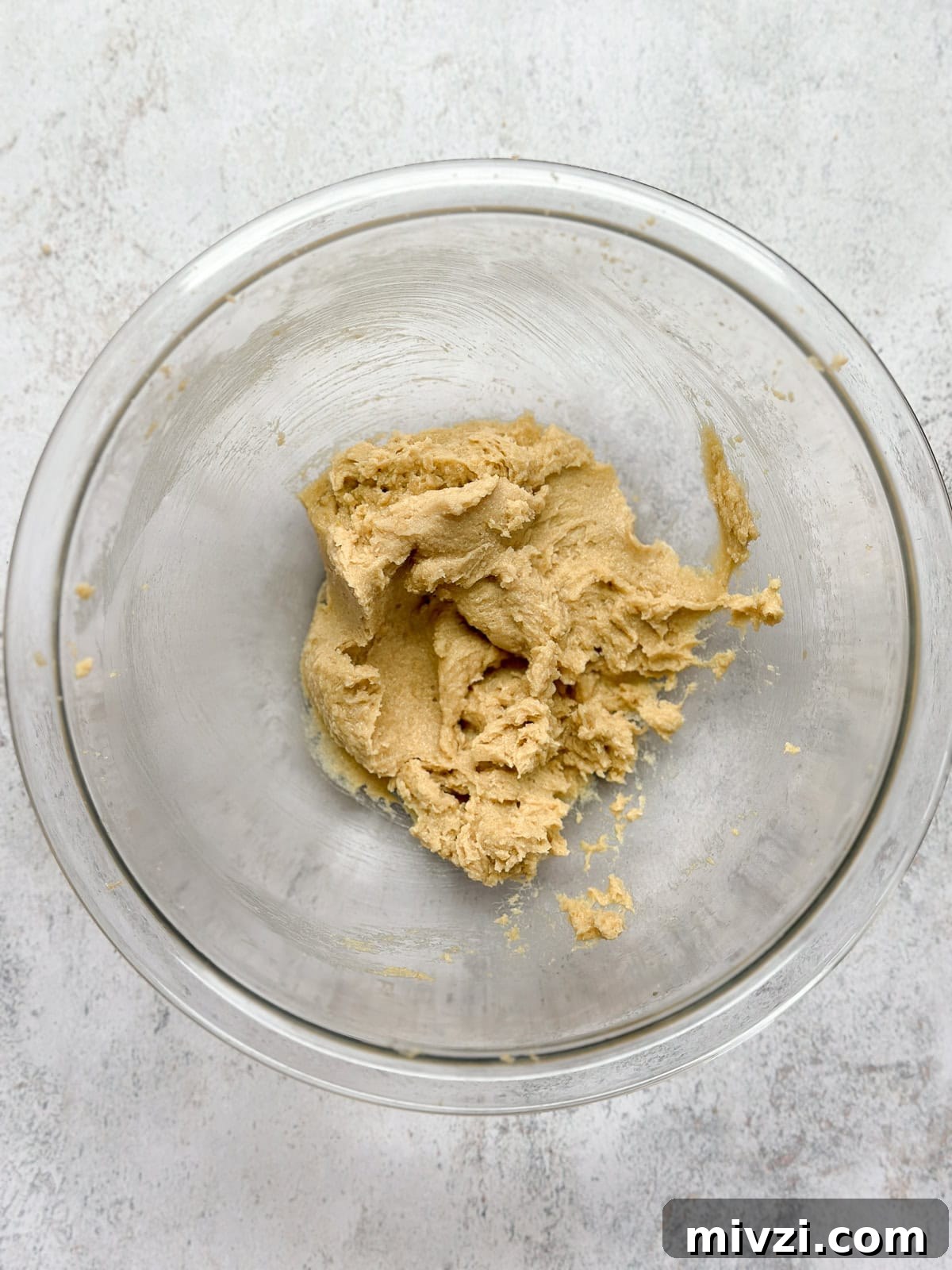 Inside-Out Chocolate Chip Cookies Recipe — Gooey Center Cookies 4 All the wet ingredients mixed together.