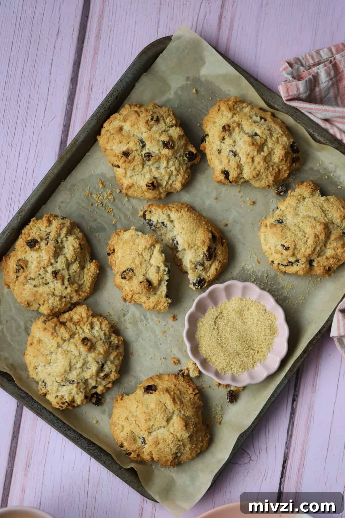 A tray of gluten free rock cakes.