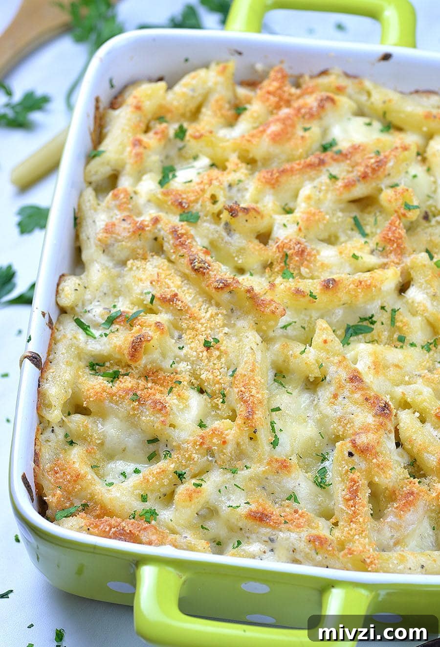 Cheesy Chicken Parmesan Casserole Bake Recipe 2 Chicken Alfredo Bake in casserole.