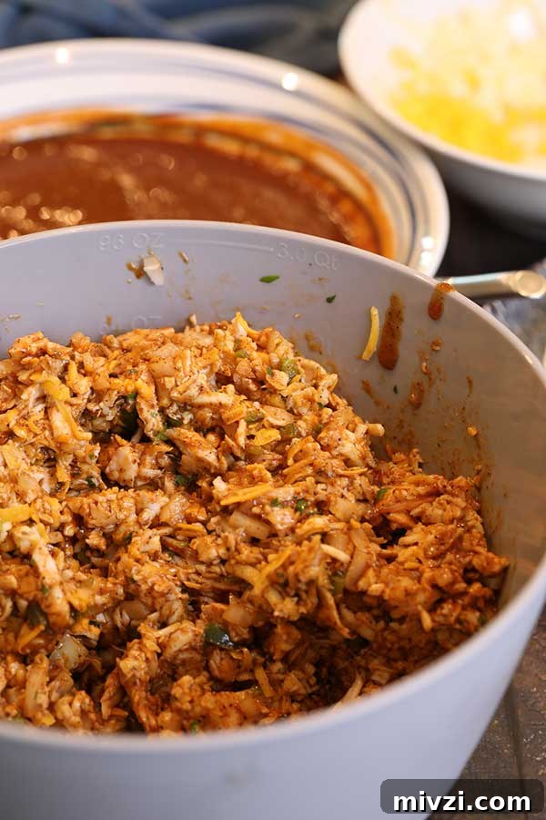 smoked chicken mix for enchiladas 