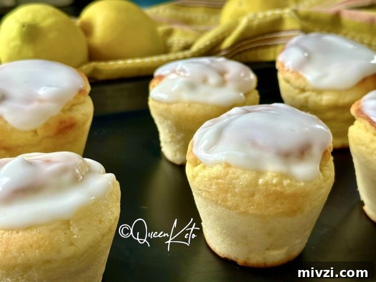 keto sugar-free lemon muffins