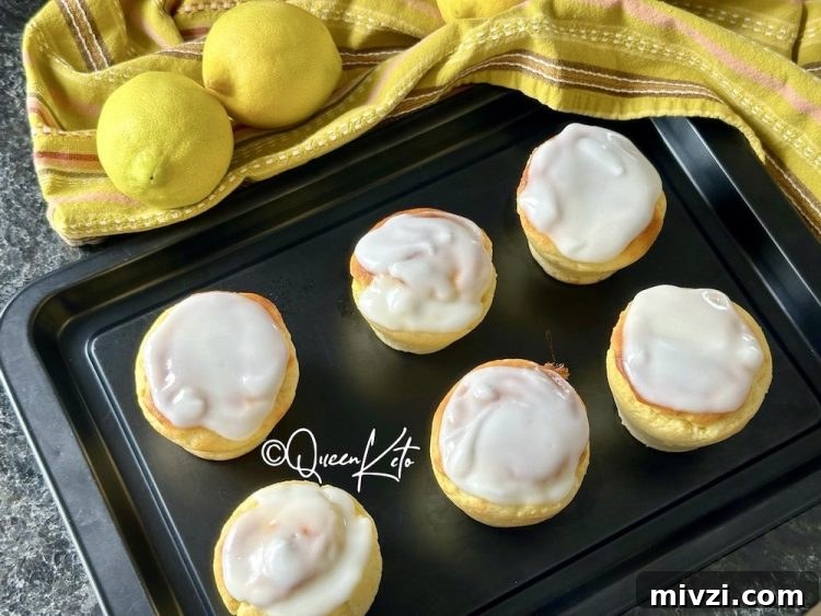 keto sugar-free lemon muffins