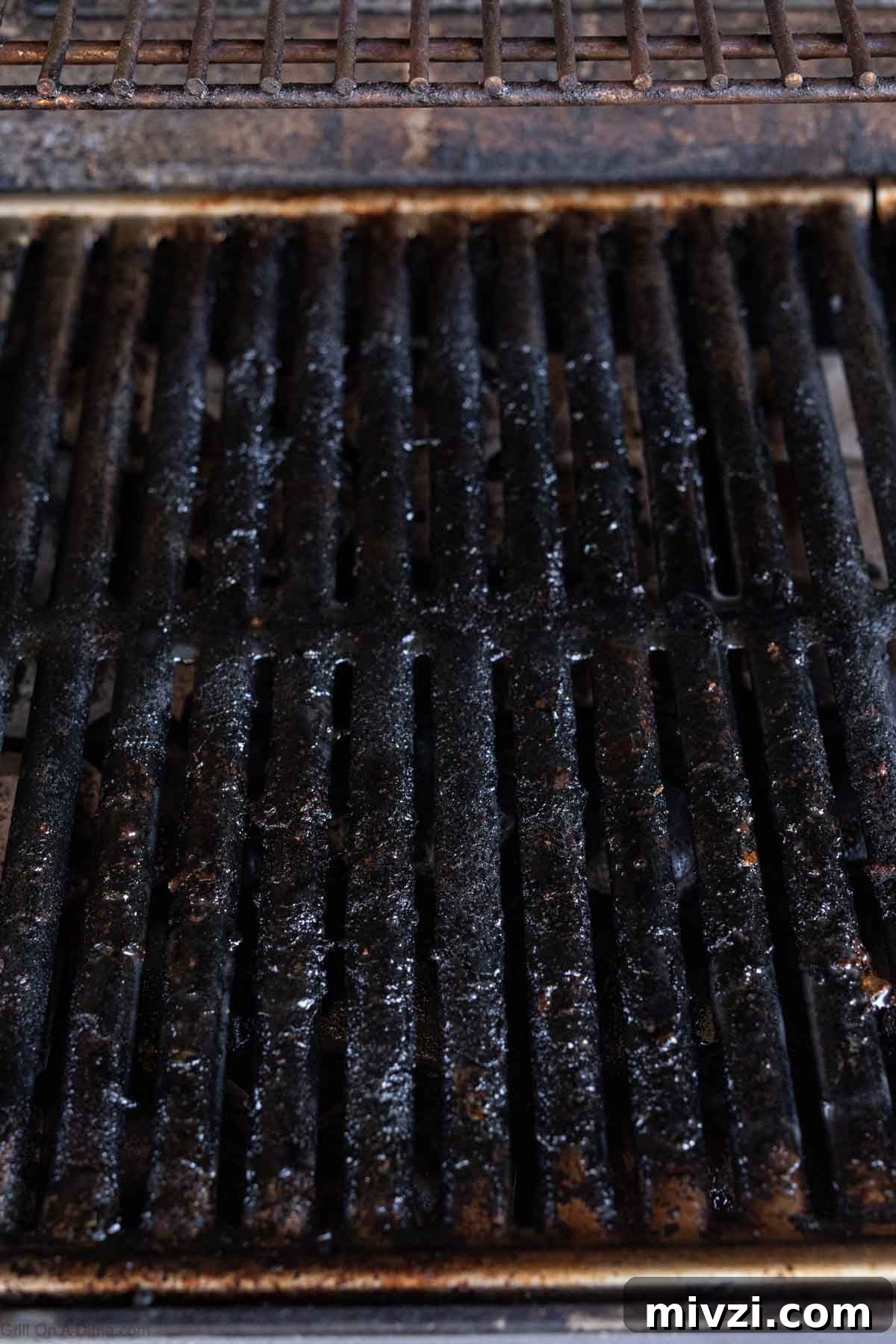 Caramelized Grilled Apples with Cinnamon and Honey 7 Oiling the grill grates