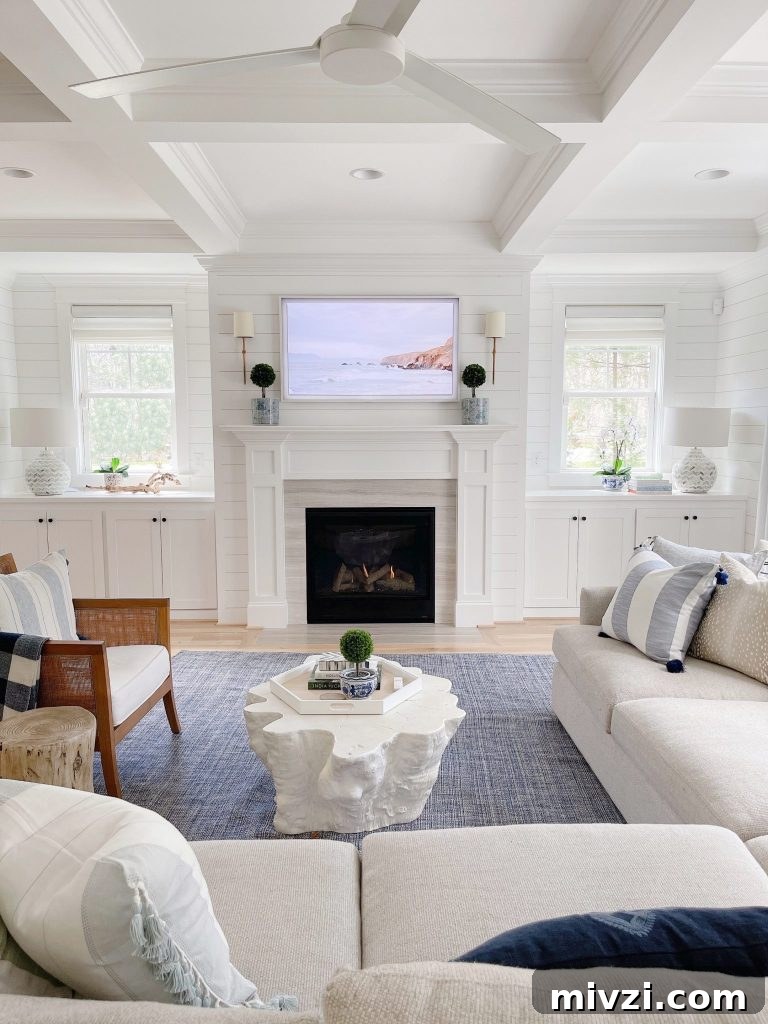 a Samsung Frame tv in a 55
