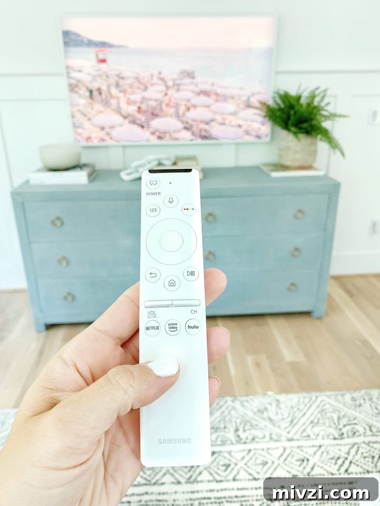 Samsung Frame white remote